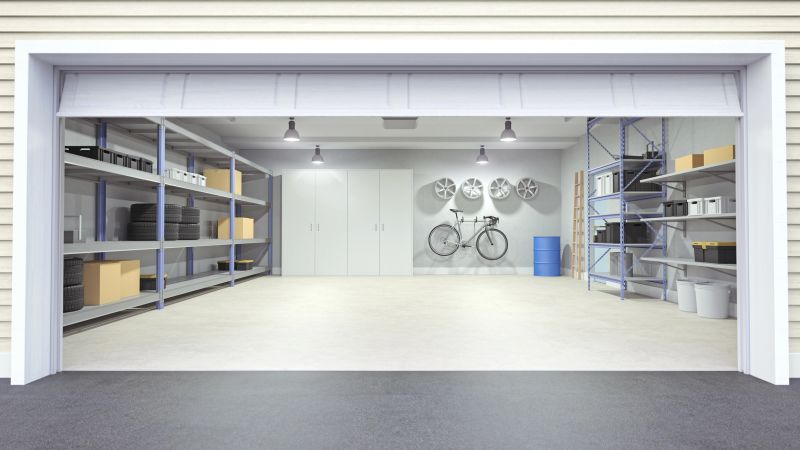 Organized garage storage interior